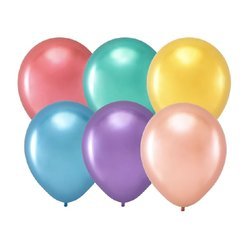 Balony chromowane mix kolorów 12 cm 20 sztuk 400798