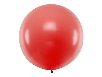 Balon gigant okrągły czerwony 100cm 1 sztuka OLBO-001