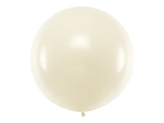 Balon okrągły metaliczny perłowy 100cm 1 sztuka OLBO-070