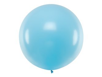 Balon okrągły pastelowy błękitny 100cm 1 sztuka OLBO-001J