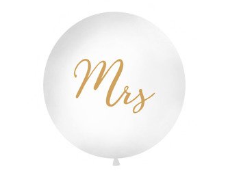 Balon olbrzym ze złotym nadrukiem Mrs 100cm OLBON11D-008-019